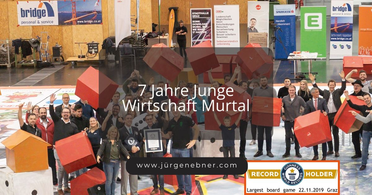 Weltrekordversuch Das größte Spielbrett der Welt 2019 mit Beteiligung der Jungen Wirtschaft Murtal